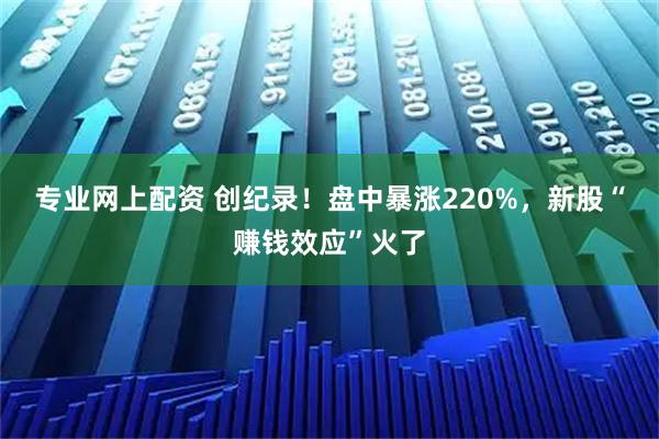 专业网上配资 创纪录!盘中暴涨220%,新股“赚钱效应”火了